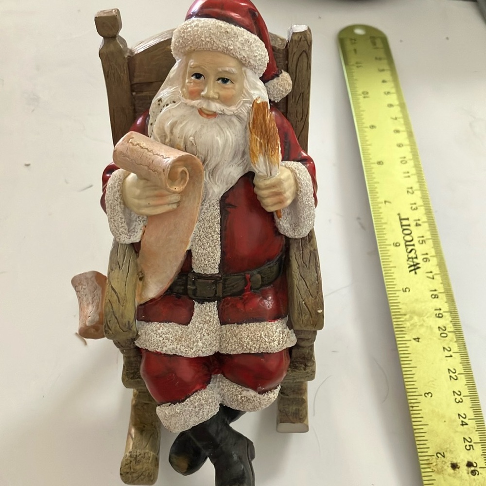 Santa on a rocking chair